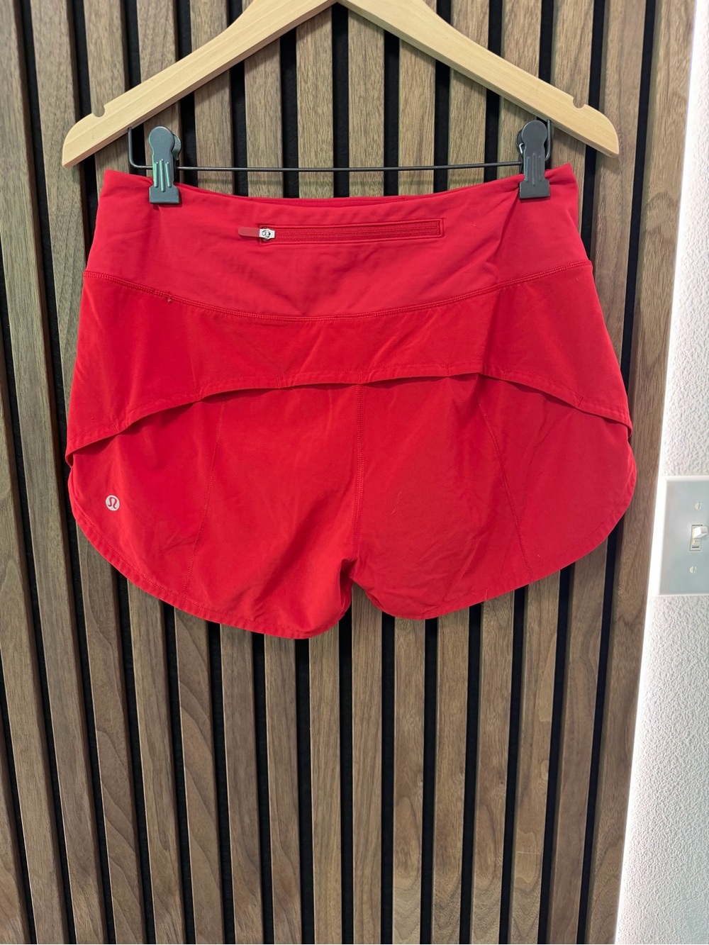 lululemon athletica Red Athletic Running Shorts